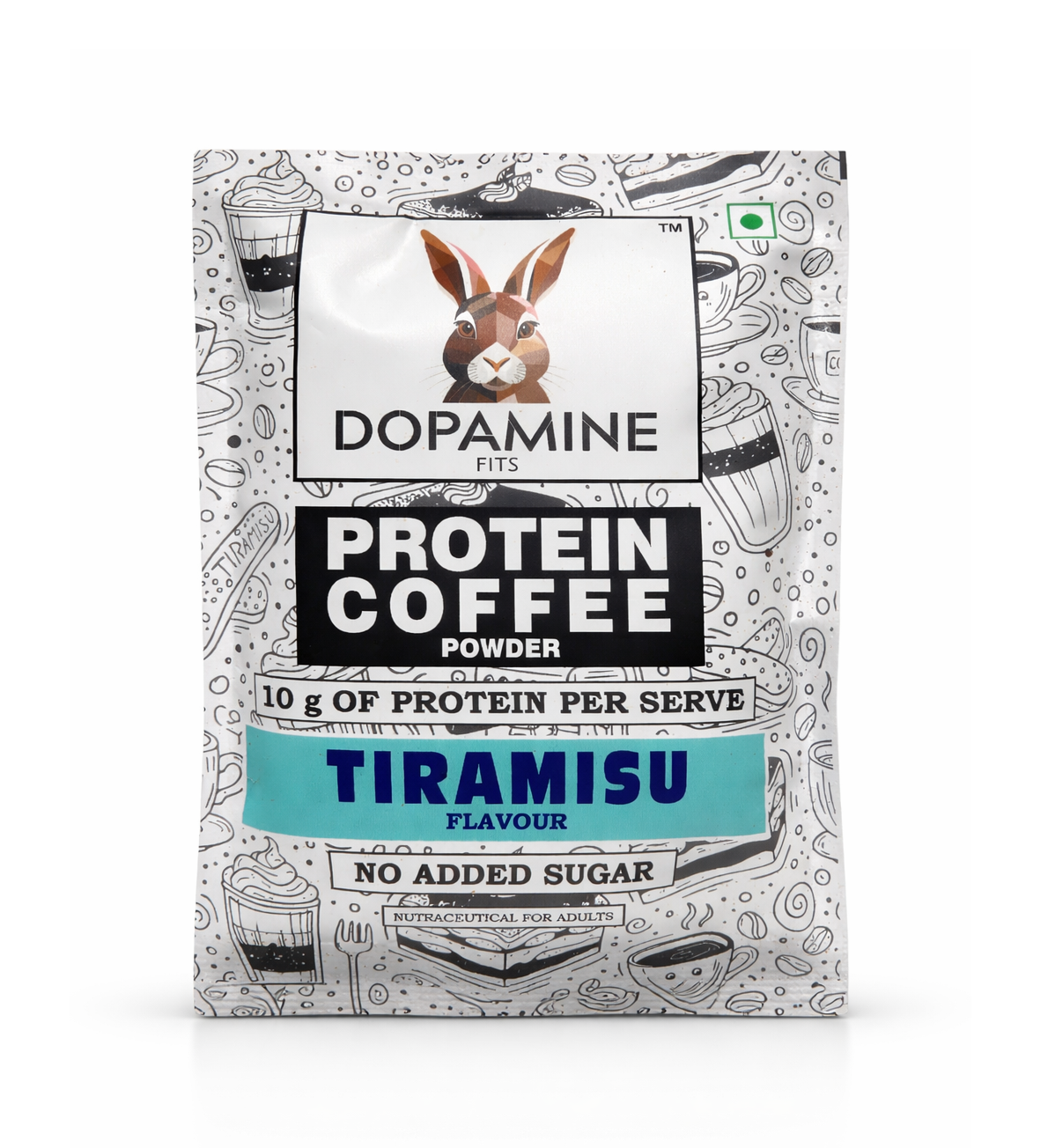 Dopamine Fits Protein Coffee - TIRAMISU Flavour (25g - per sachet)