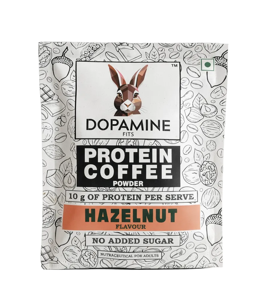 Dopamine Fits Protein Coffee - Hazelnut Flavour (25g - per sachet)