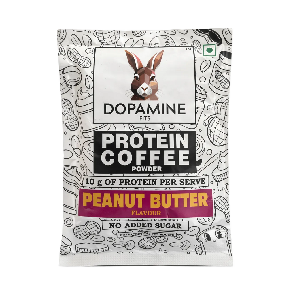 Dopamine Fits Protein Coffee - Peanut Butter Flavour (25g - per sachet)