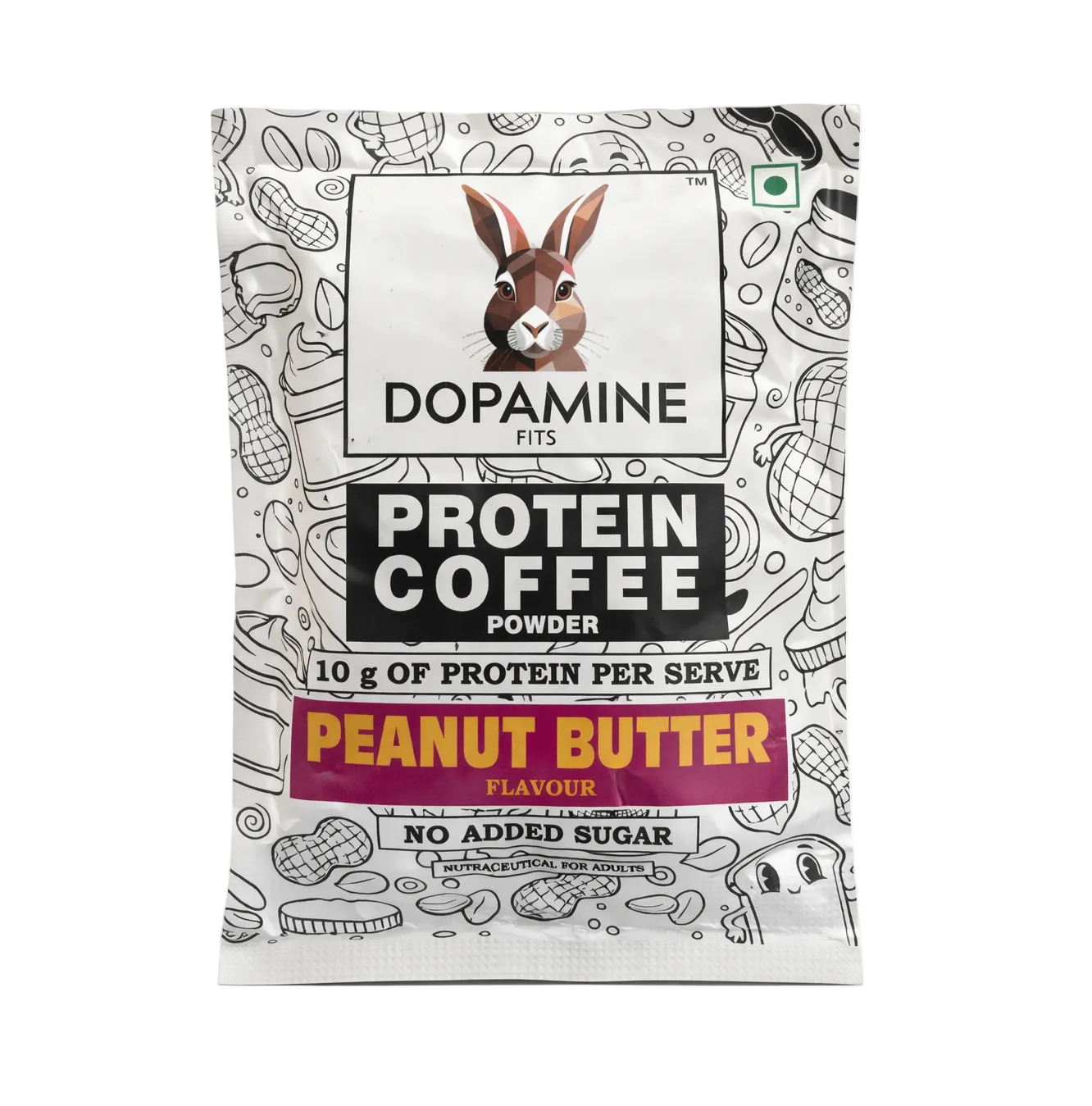 Dopamine Fits Protein Coffee - Peanut Butter Flavour (25g - per sachet)